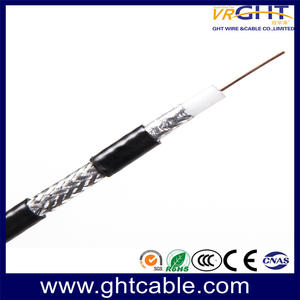 CCS Coaxial Cable Rg59 In Black PVC For CCTV/CATV/Matv