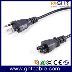 Brazil Power Cord & Power Plug For Laptop Using (NBR14136)