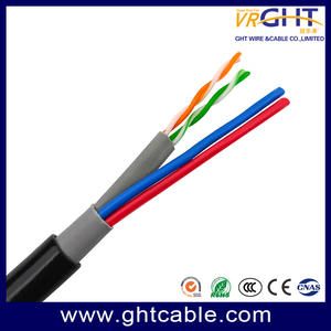 Outdoor UTP cat3 telephone Cable with powe cable